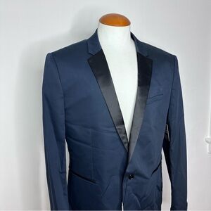 NWT $248 Express Performance Stretch Navy Tuxedo Jacket